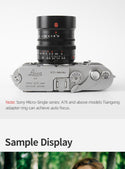 7Artisans M35mm F1.4 Full-frame Wide Lens for Leica M-mount Camera